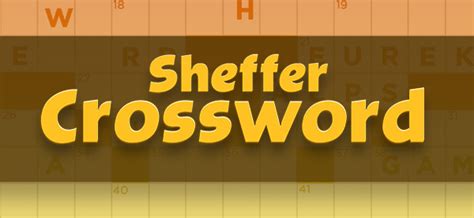 Sheffer Crossword Online Game .
